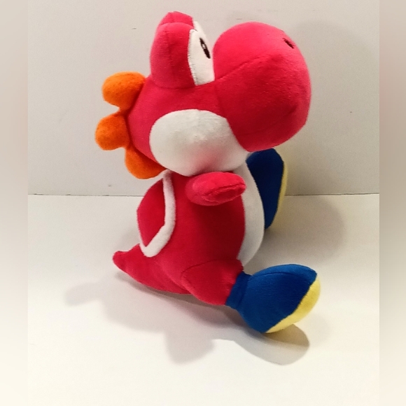 Super Mario 8" Red YOSHI Plush LITTLE BUDDY Nintendo - Picture 6 of 7